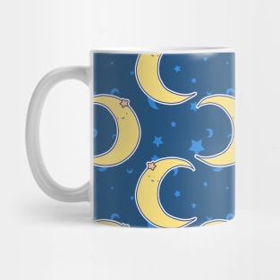 Cute crescent Moon Star Pattern Mug